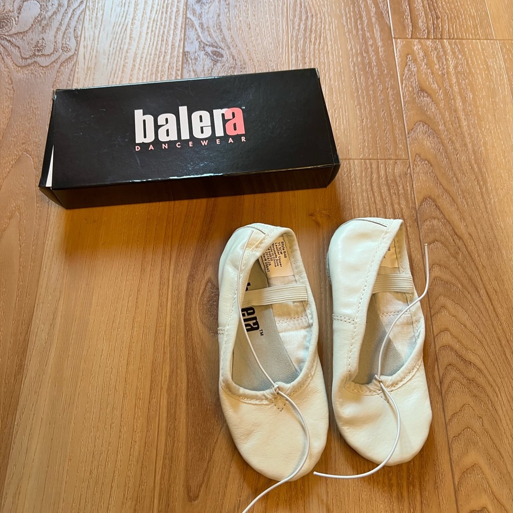 White ballet shoes